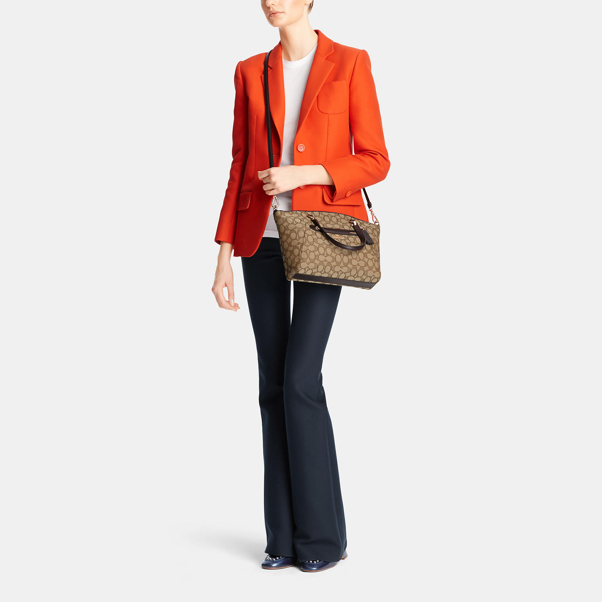 Coach Prairie Satchel In Signature Canvas On Sale